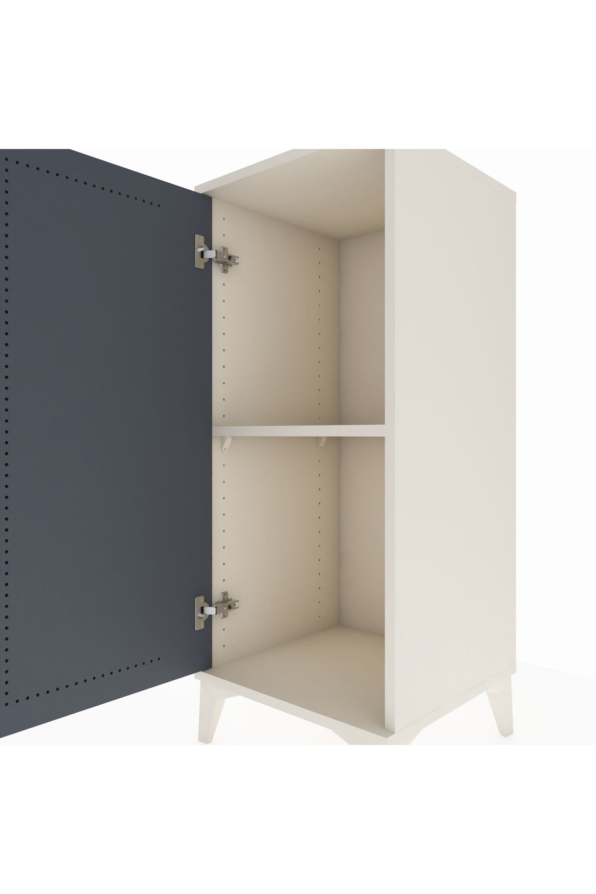 Hyperion Komodin Tek Raflı Tek Kapaklı 44x44x106 - S43M003V2B