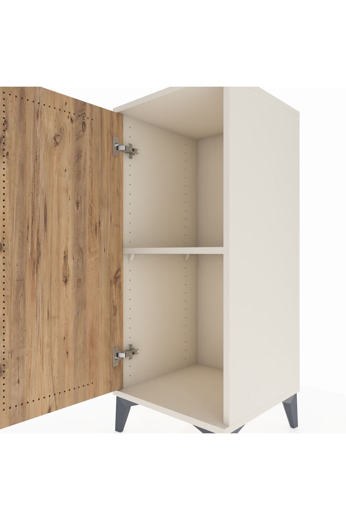 Hyperion Komodin Tek Raflı Tek Kapaklı 44x44x106 - S43M003V3B