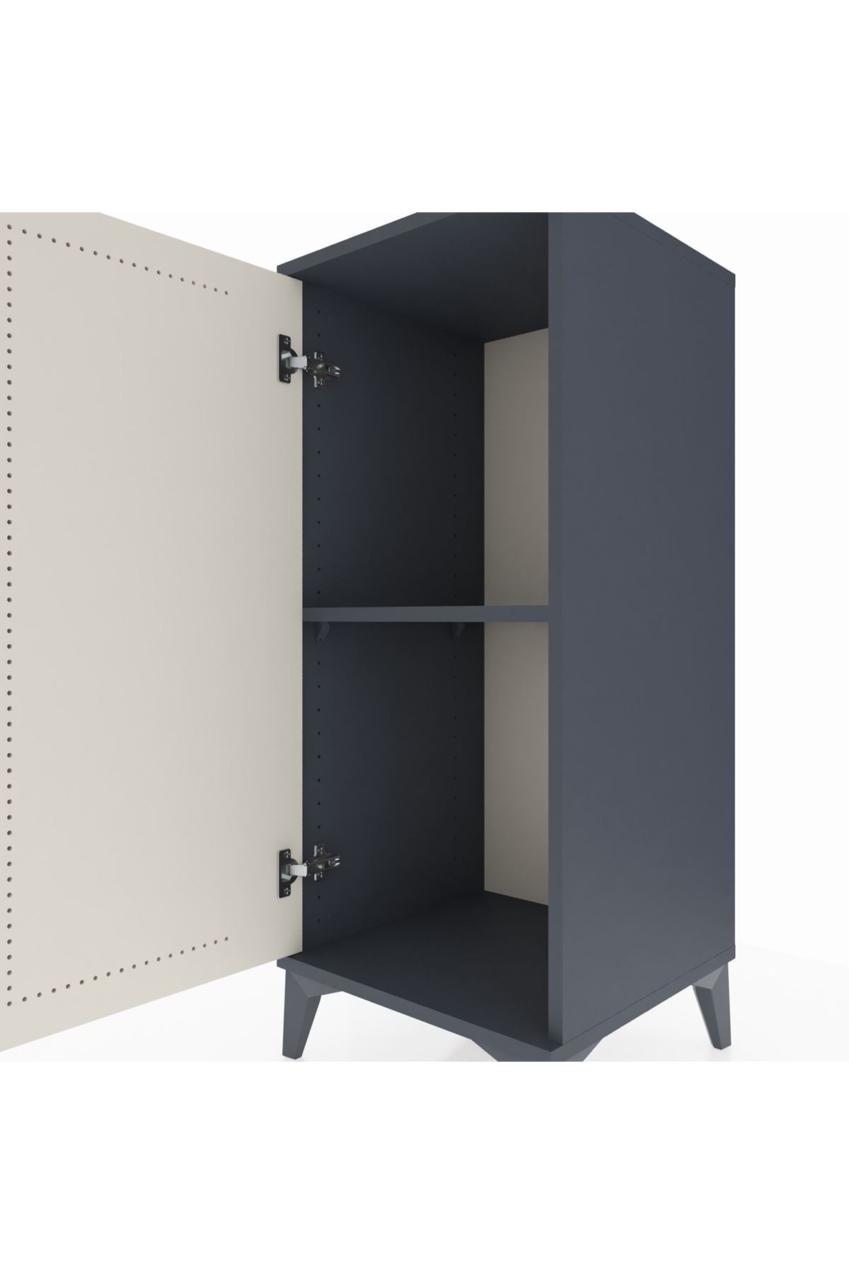 Hyperion Komodin Tek Raflı Tek Kapaklı 44x44x106 - S43M003V4B