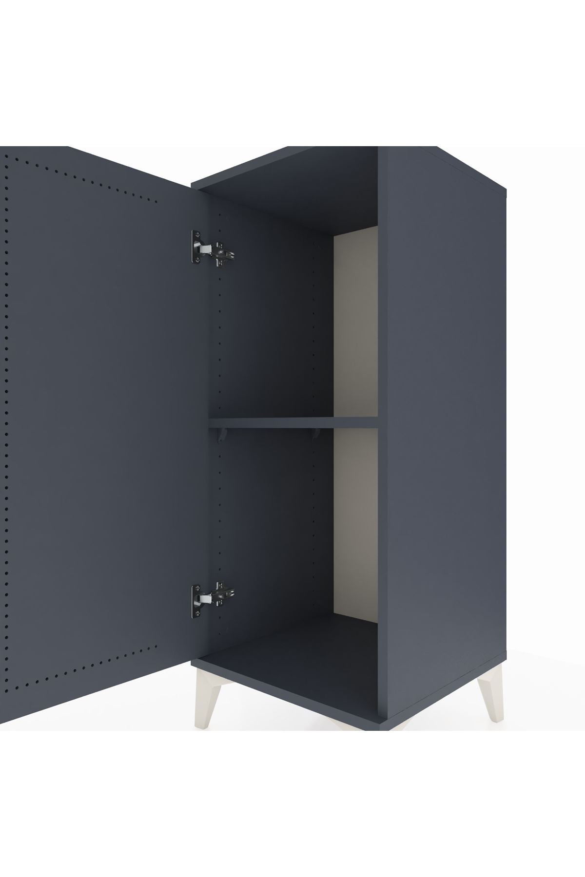 Hyperion Komodin Tek Raflı Tek Kapaklı 44x44x106 - S43M003V5B