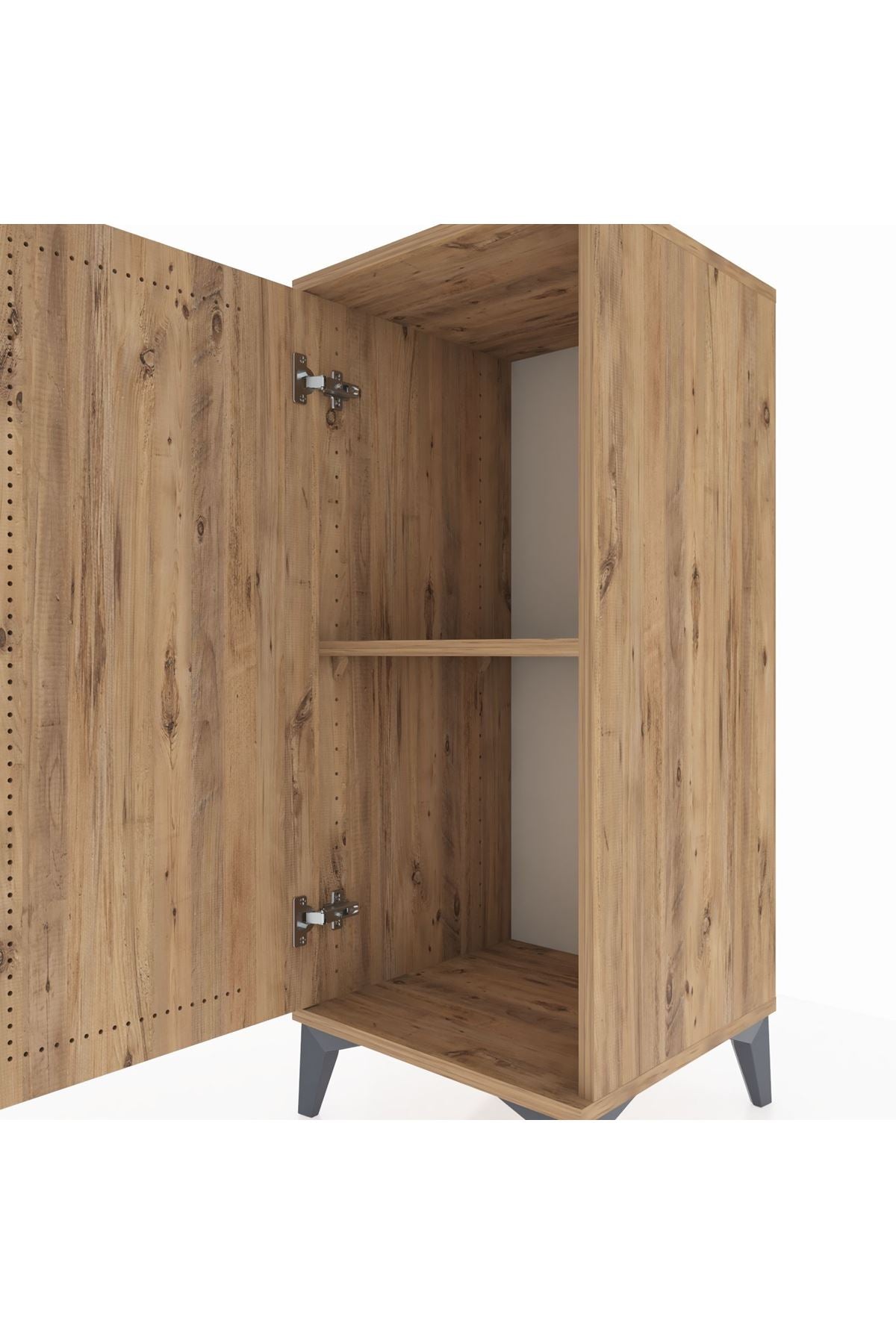 Hyperion Komodin Tek Raflı Tek Kapaklı 44x44x106 - S43M003V9B