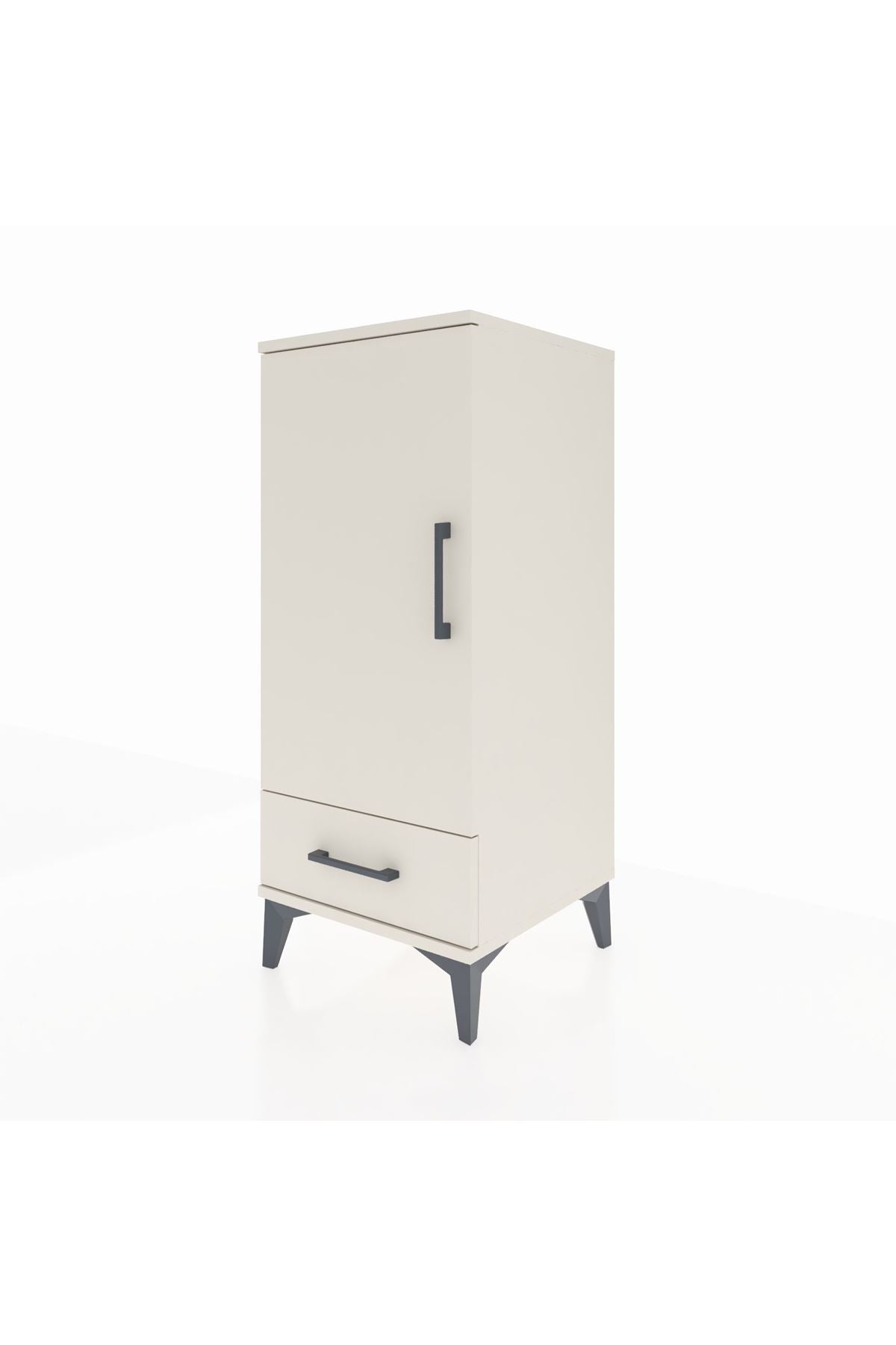Hyperion Komodin 2 Raflı Tek Çekmeceli Tek Kapaklı 44x44x106 - S43M004V1B
