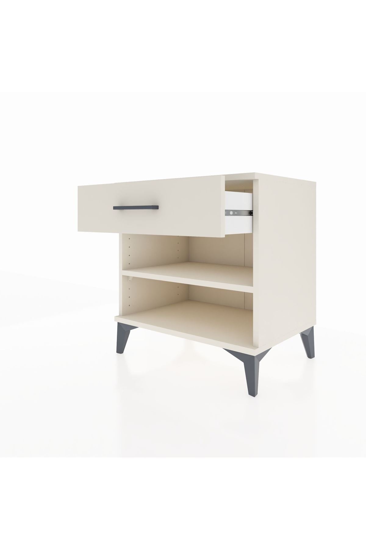 Hyperion Komodin Tek Raflı Tek Çekmeceli 60x44x64 - S45M003V1B