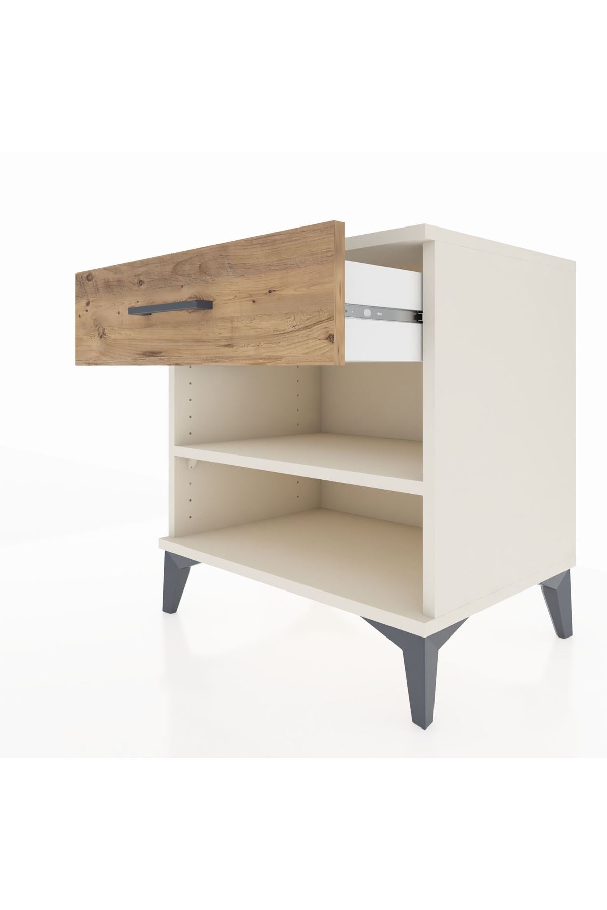 Hyperion Komodin Tek Raflı Tek Çekmeceli 60x44x64 - S45M003V3B