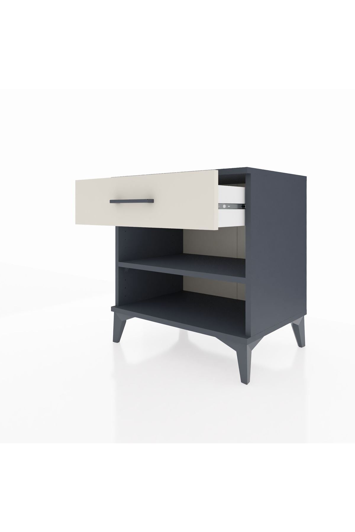 Hyperion Komodin Tek Raflı Tek Çekmeceli 60x44x64 - S45M003V4B