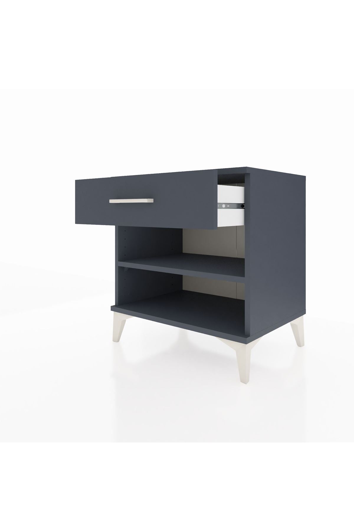 Hyperion Komodin Tek Raflı Tek Çekmeceli 60x44x64 - S45M003V5B