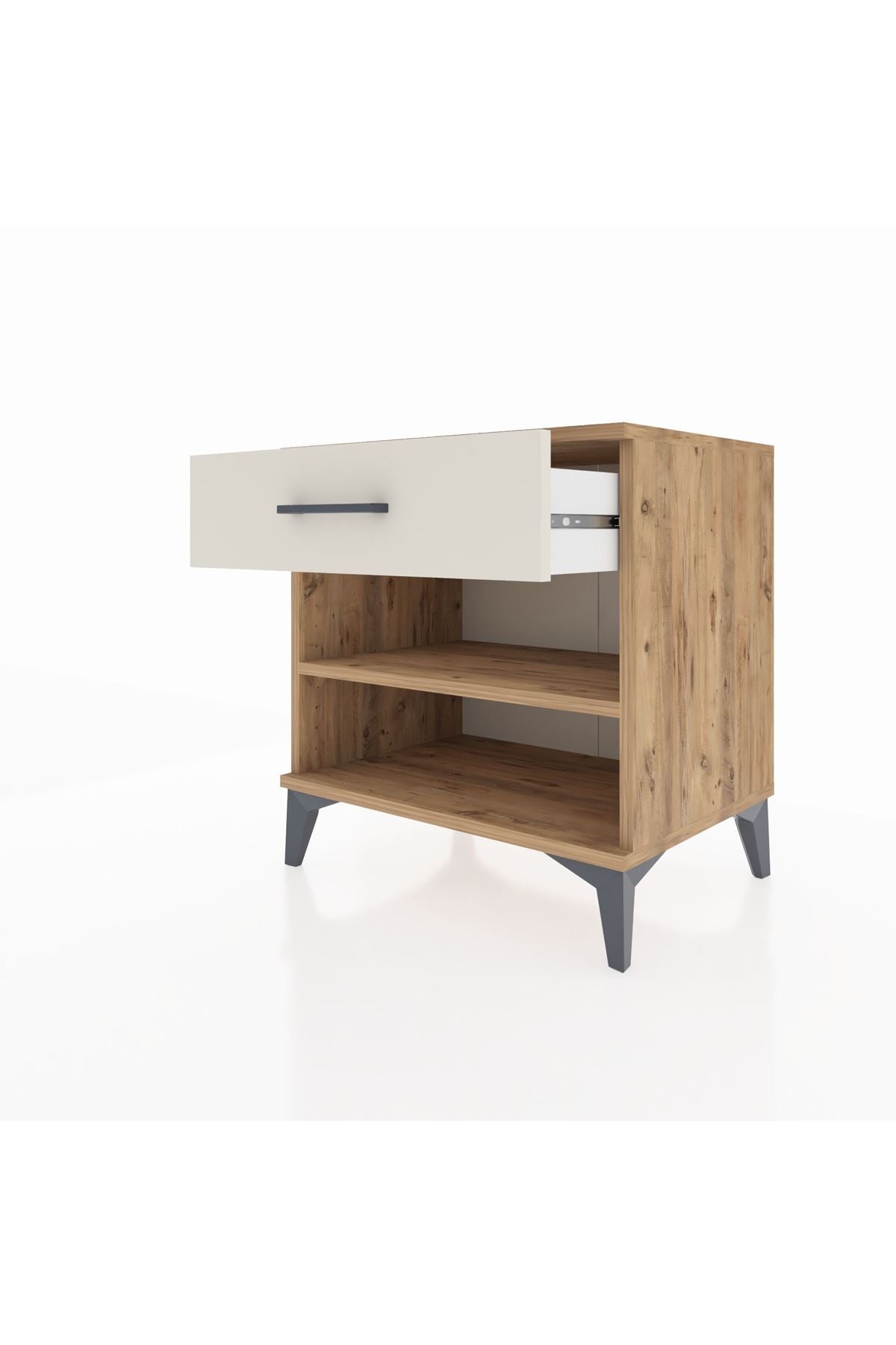 Hyperion Komodin Tek Raflı Tek Çekmeceli 60x44x64 - S45M003V7B