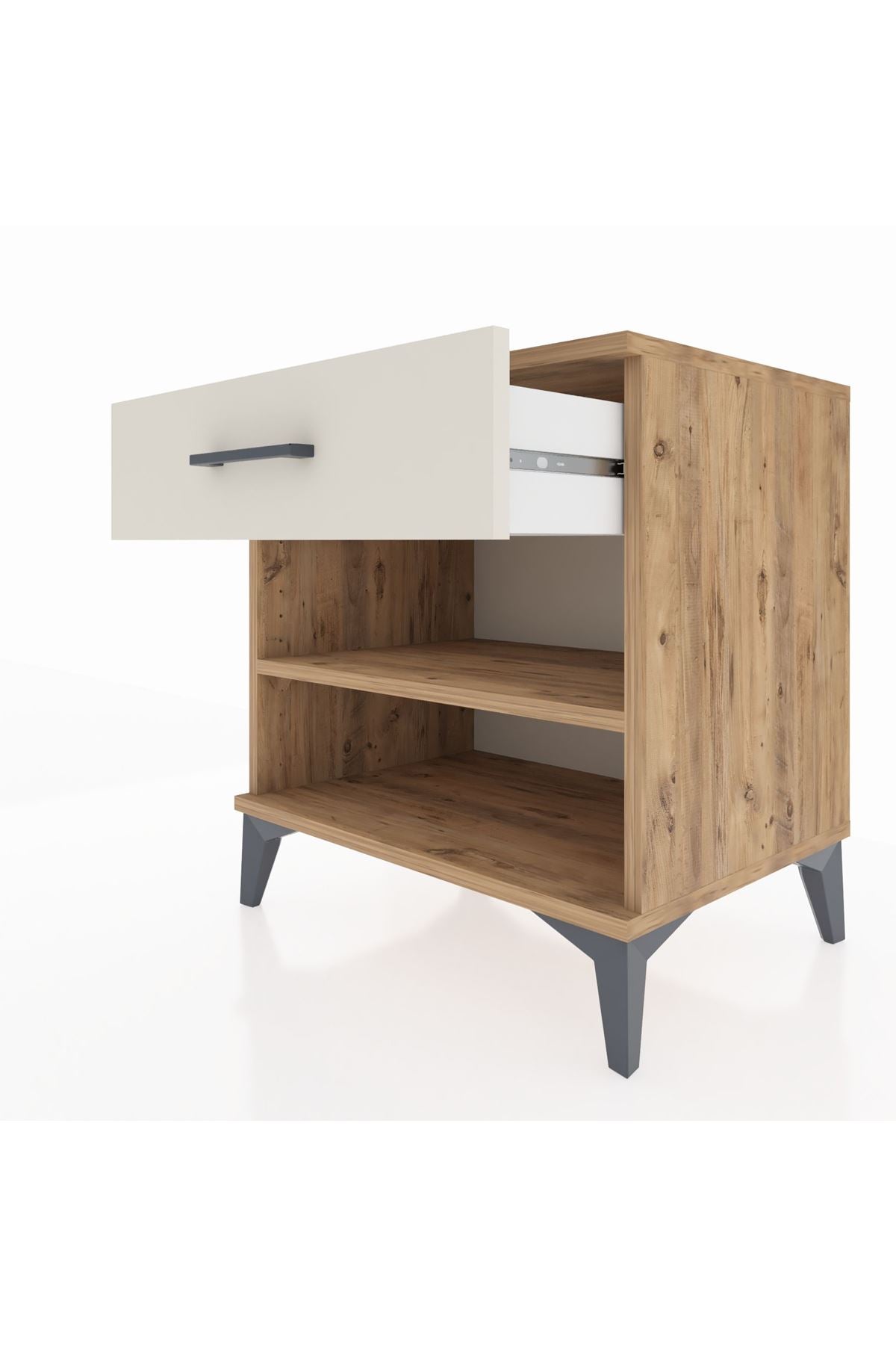 Hyperion Komodin Tek Raflı Tek Çekmeceli 60x44x64 - S45M003V7B