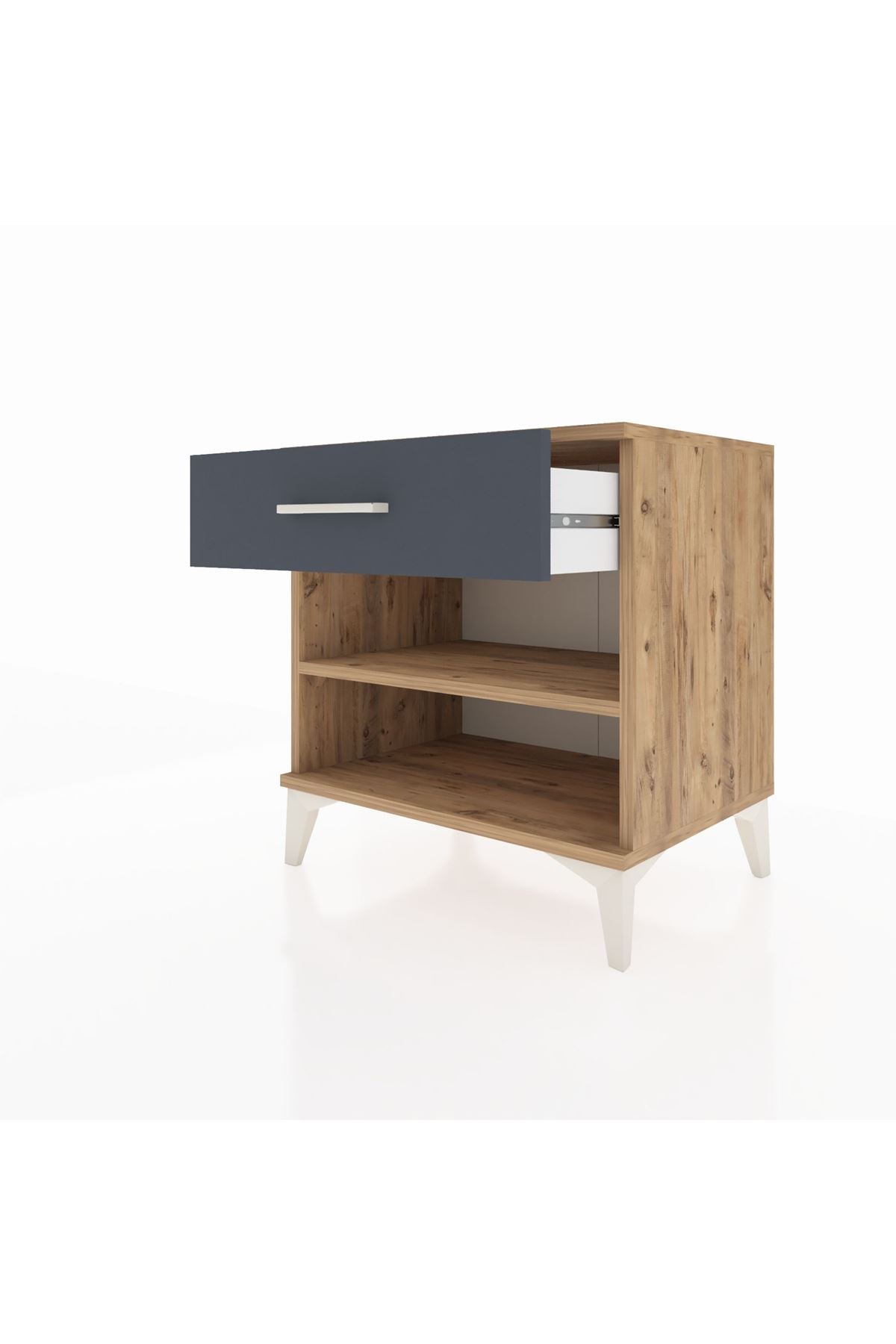 Hyperion Komodin Tek Raflı Tek Çekmeceli 60x44x64 - S45M003V8B