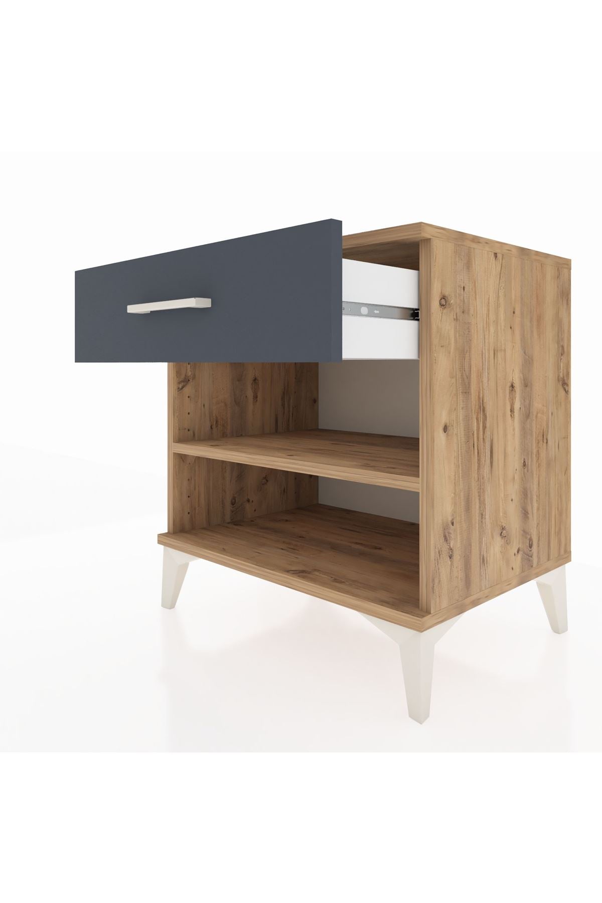 Hyperion Komodin Tek Raflı Tek Çekmeceli 60x44x64 - S45M003V8B
