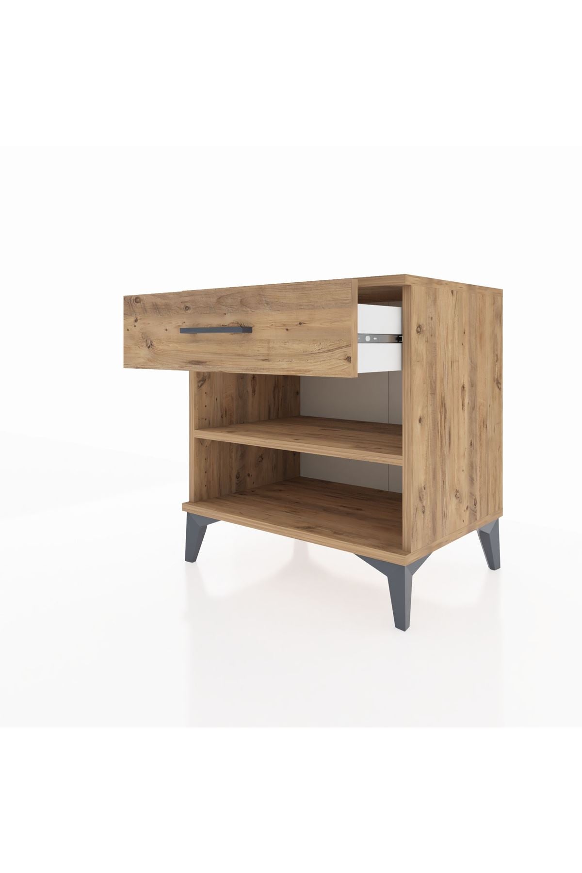 Hyperion Komodin Tek Raflı Tek Çekmeceli 60x44x64 - S45M003V9B
