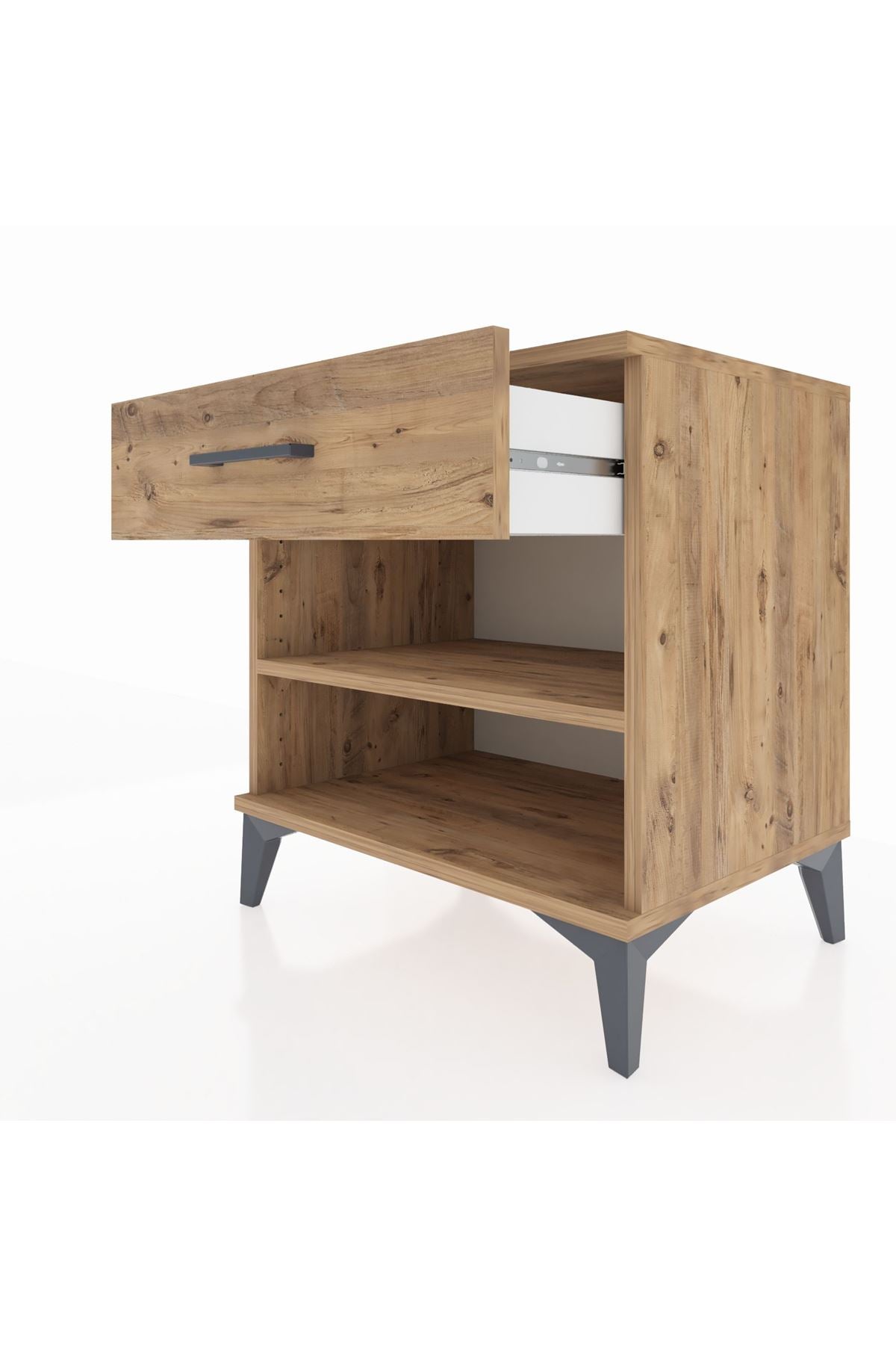 Hyperion Komodin Tek Raflı Tek Çekmeceli 60x44x64 - S45M003V9B