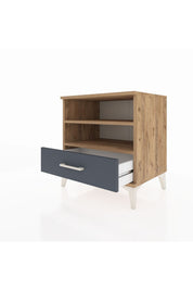 Hyperion Komodin 2 Raflı Tek Çekmeceli 60x44x64 - S45M004V8B