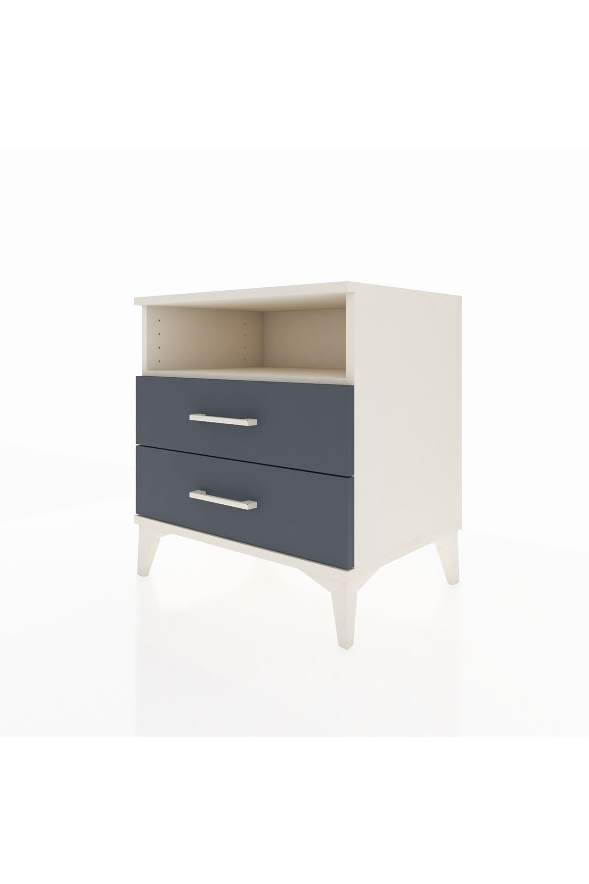 Hyperion Komodin Tek Raflı 2 Çekmeceli 60x44x64 - S45M005V2B