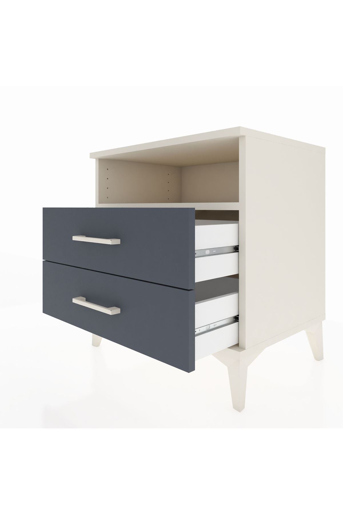 Hyperion Komodin Tek Raflı 2 Çekmeceli 60x44x64 - S45M005V2B