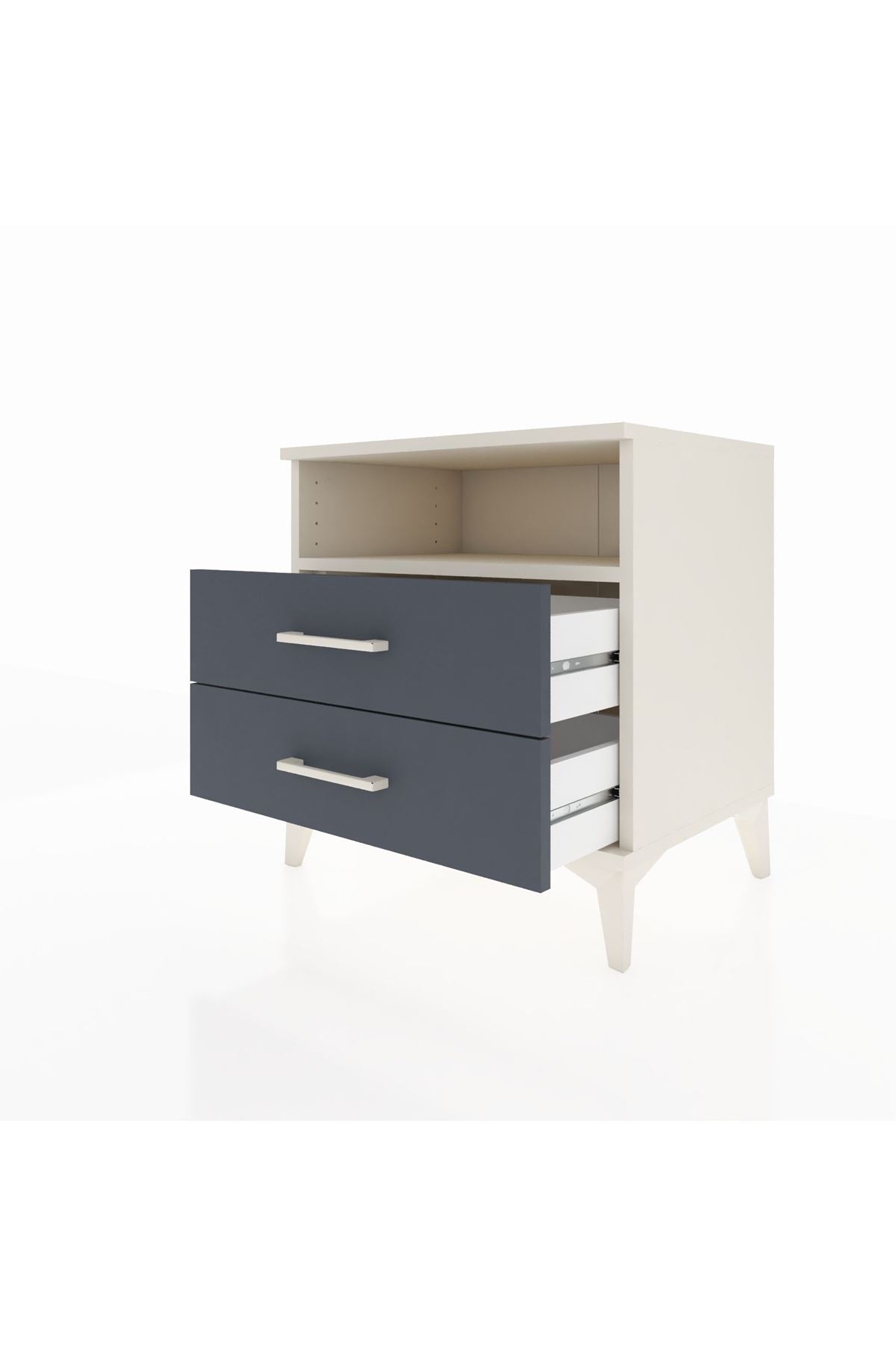 Hyperion Komodin Tek Raflı 2 Çekmeceli 60x44x64 - S45M005V2B