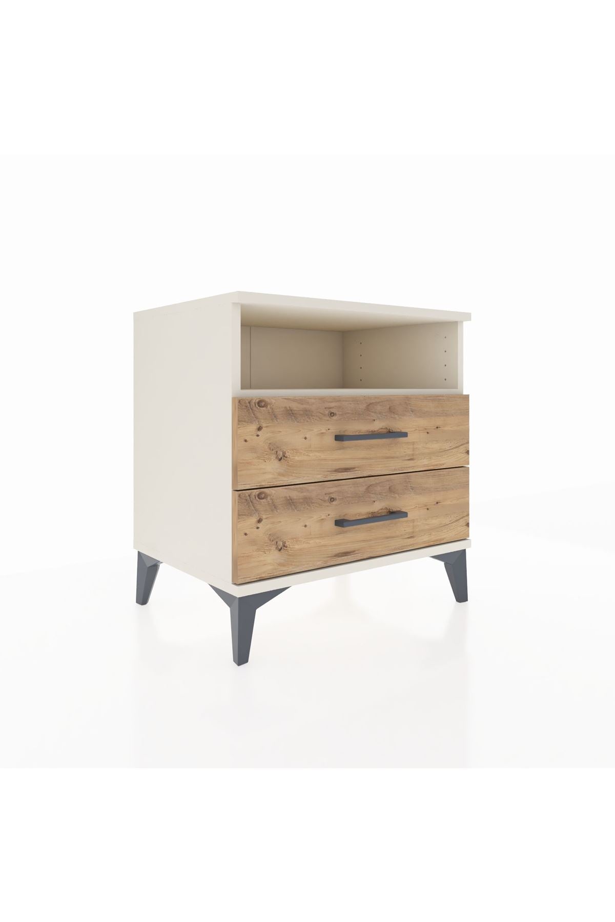 Hyperion Komodin Tek Raflı 2 Çekmeceli 60x44x64 - S45M005V3B