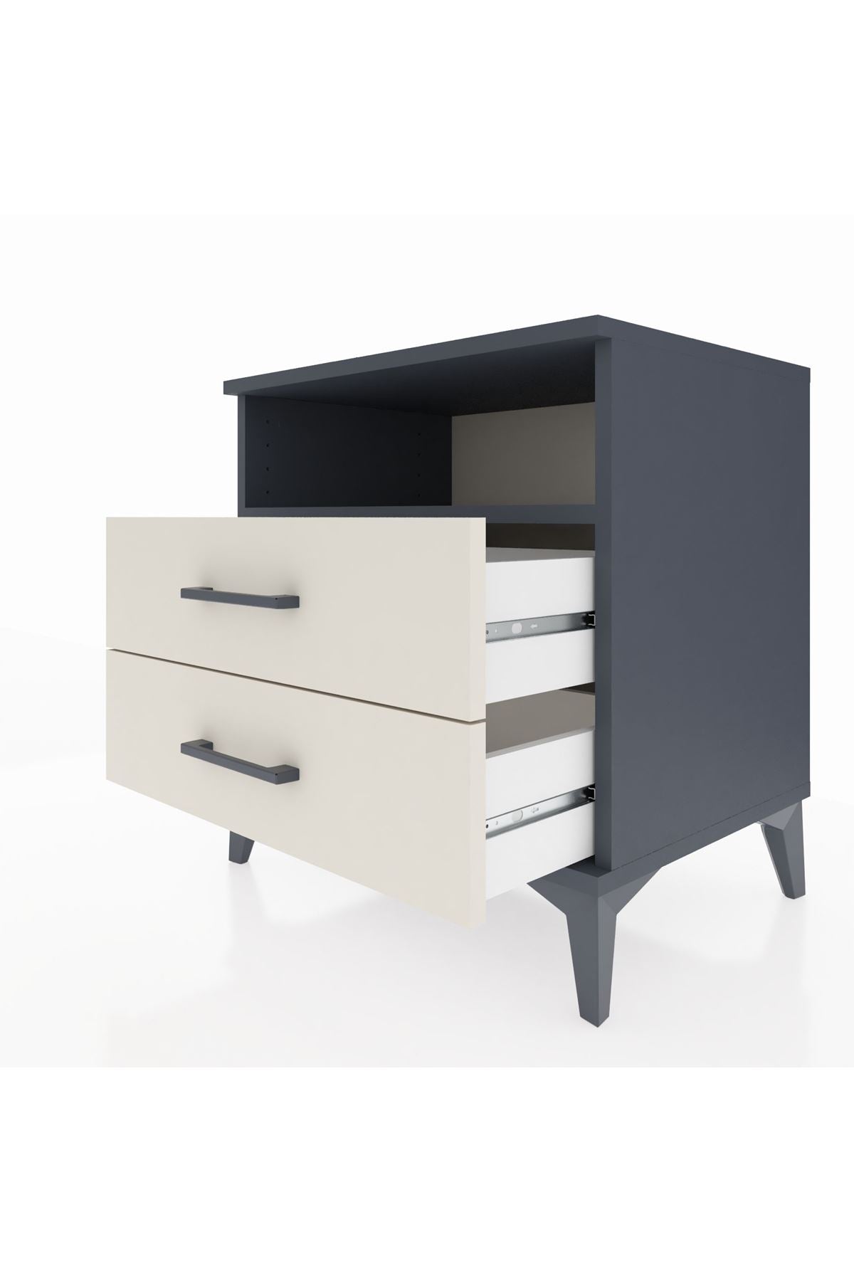 Hyperion Komodin Tek Raflı 2 Çekmeceli 60x44x64 - S45M005V4B