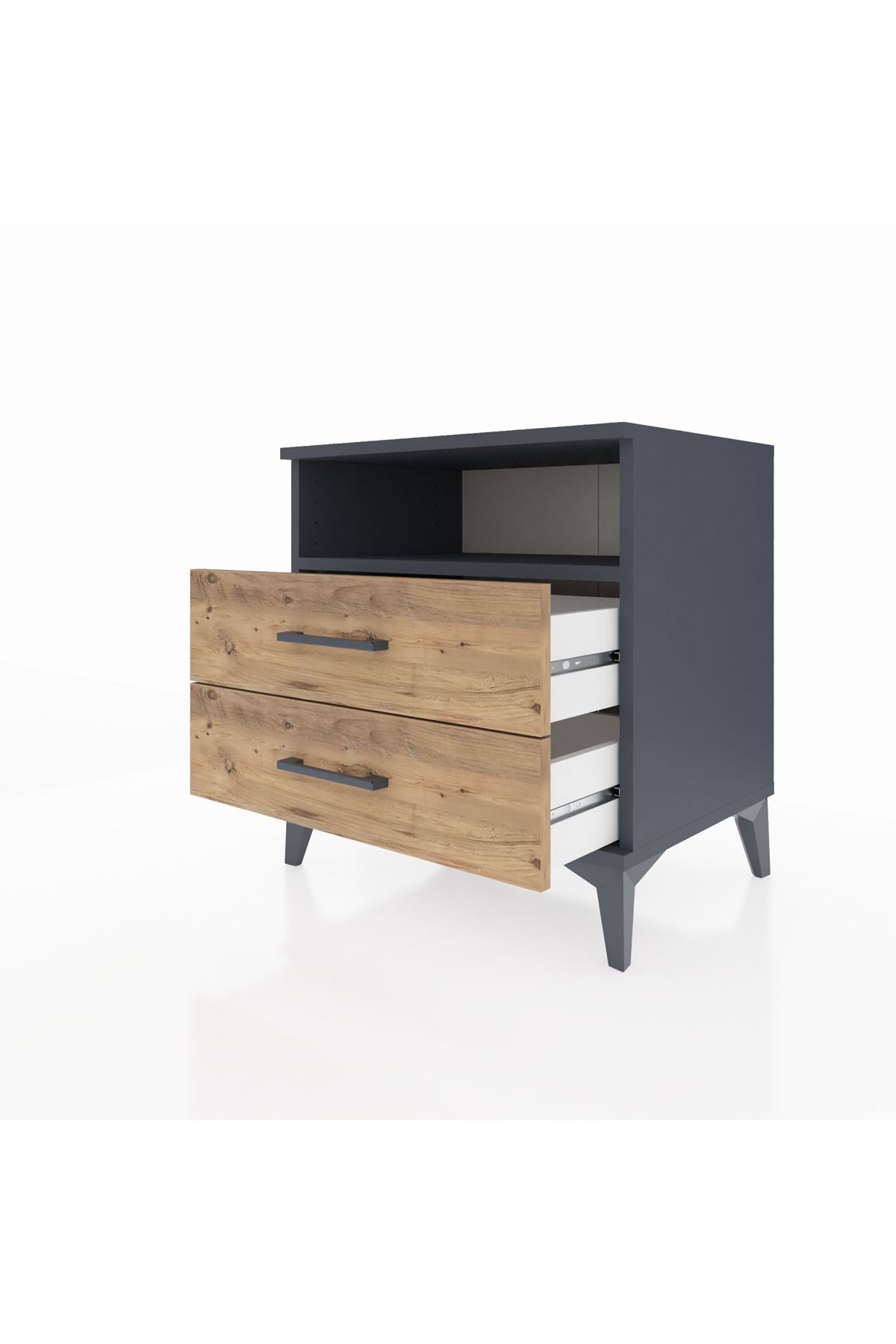 Hyperion Komodin Tek Raflı 2 Çekmeceli 60x44x64 - S45M005V6B