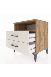Hyperion Komodin Tek Raflı 2 Çekmeceli 60x44x64 - S45M005V7B