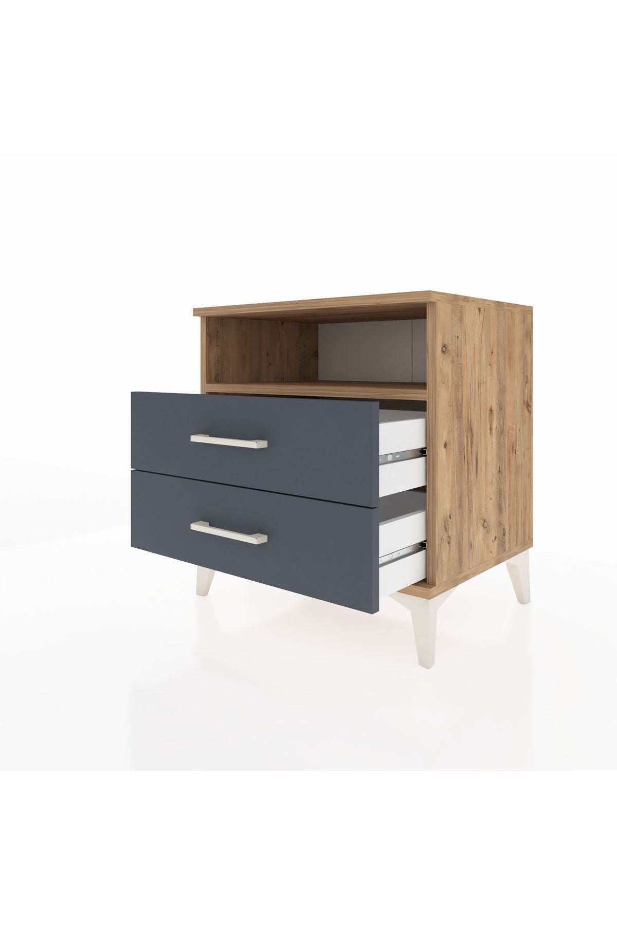 Hyperion Komodin Tek Raflı 2 Çekmeceli 60x44x64 - S45M005V8B