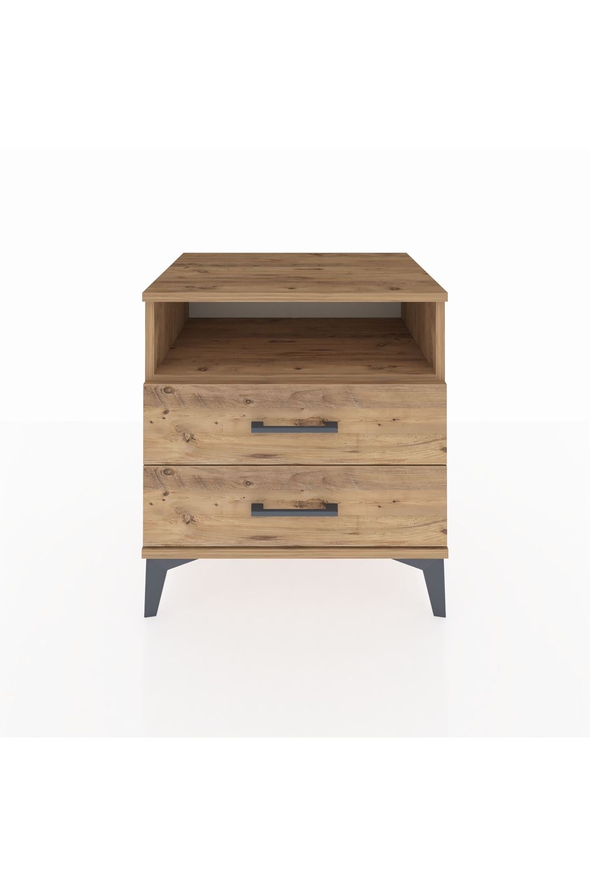 Hyperion Komodin Tek Raflı 2 Çekmeceli 60x44x64 - S45M005V9B