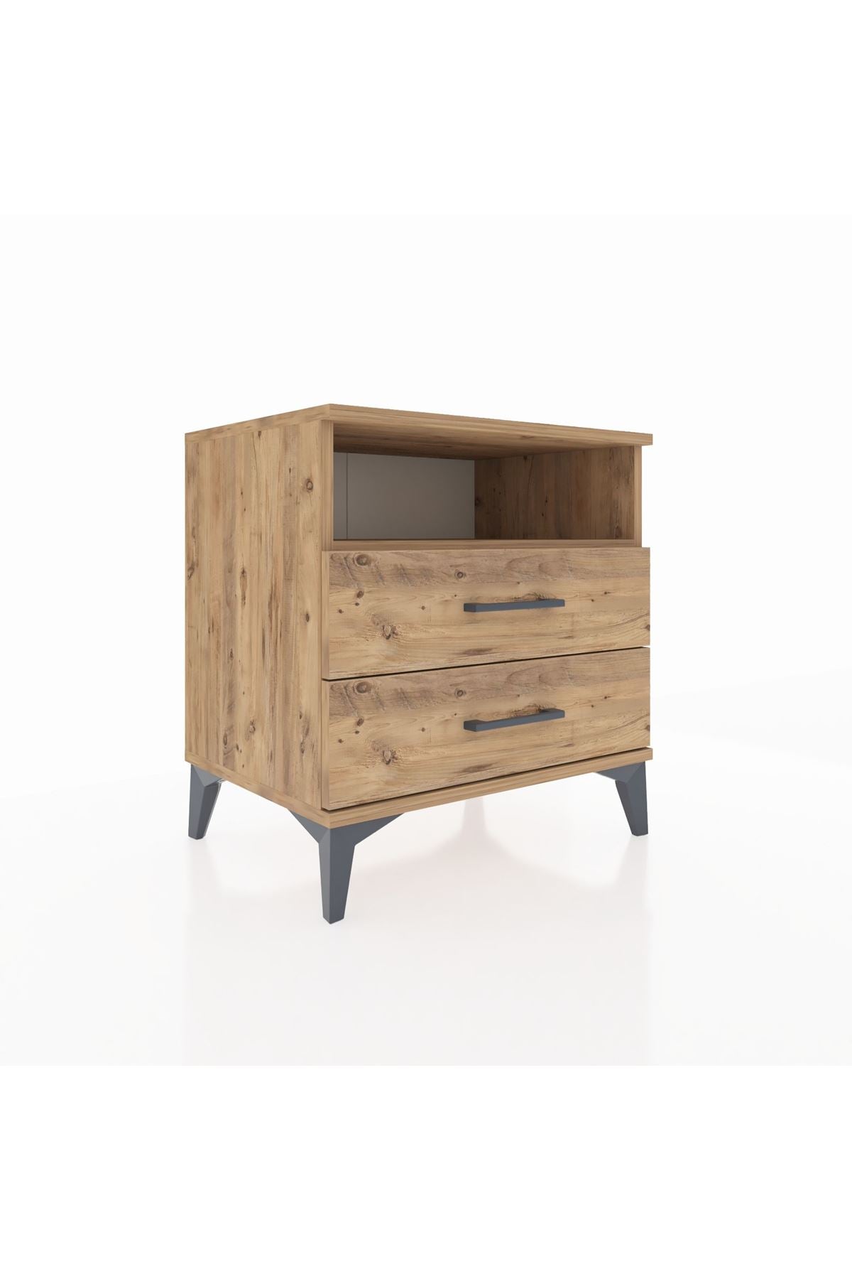 Hyperion Komodin Tek Raflı 2 Çekmeceli 60x44x64 - S45M005V9B