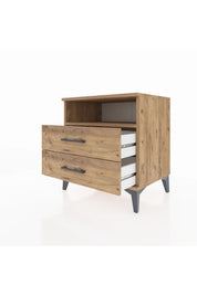 Hyperion Komodin Tek Raflı 2 Çekmeceli 60x44x64 - S45M005V9B