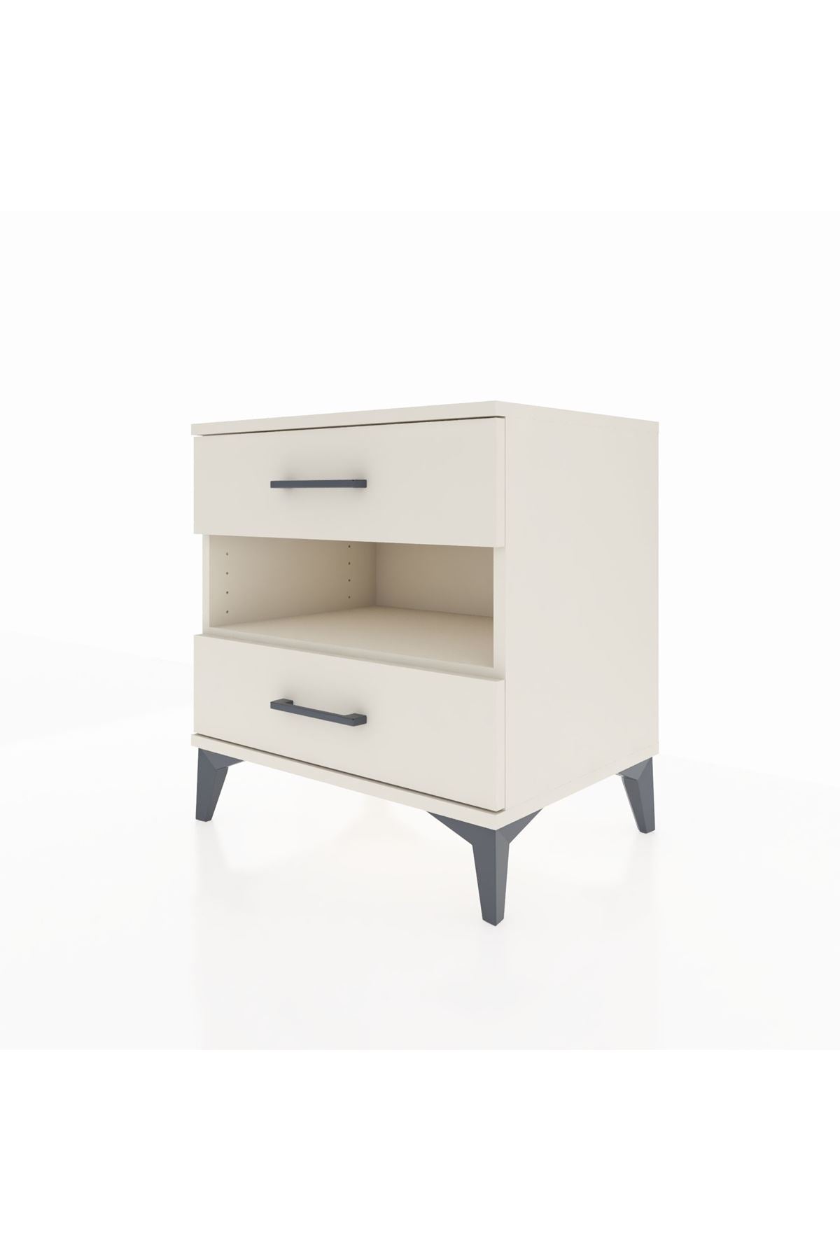 Hyperion Komodin Tek Raflı 2 Çekmeceli 60x44x64 - S45M006V1B