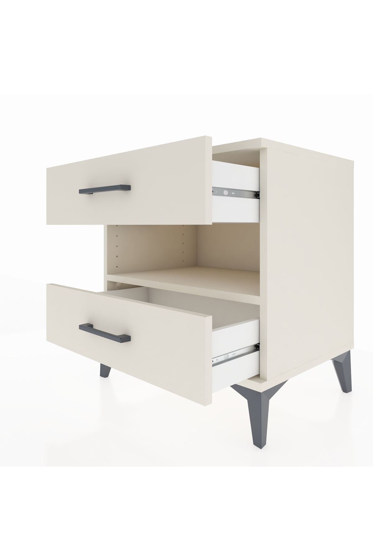 Hyperion Komodin Tek Raflı 2 Çekmeceli 60x44x64 - S45M006V1B