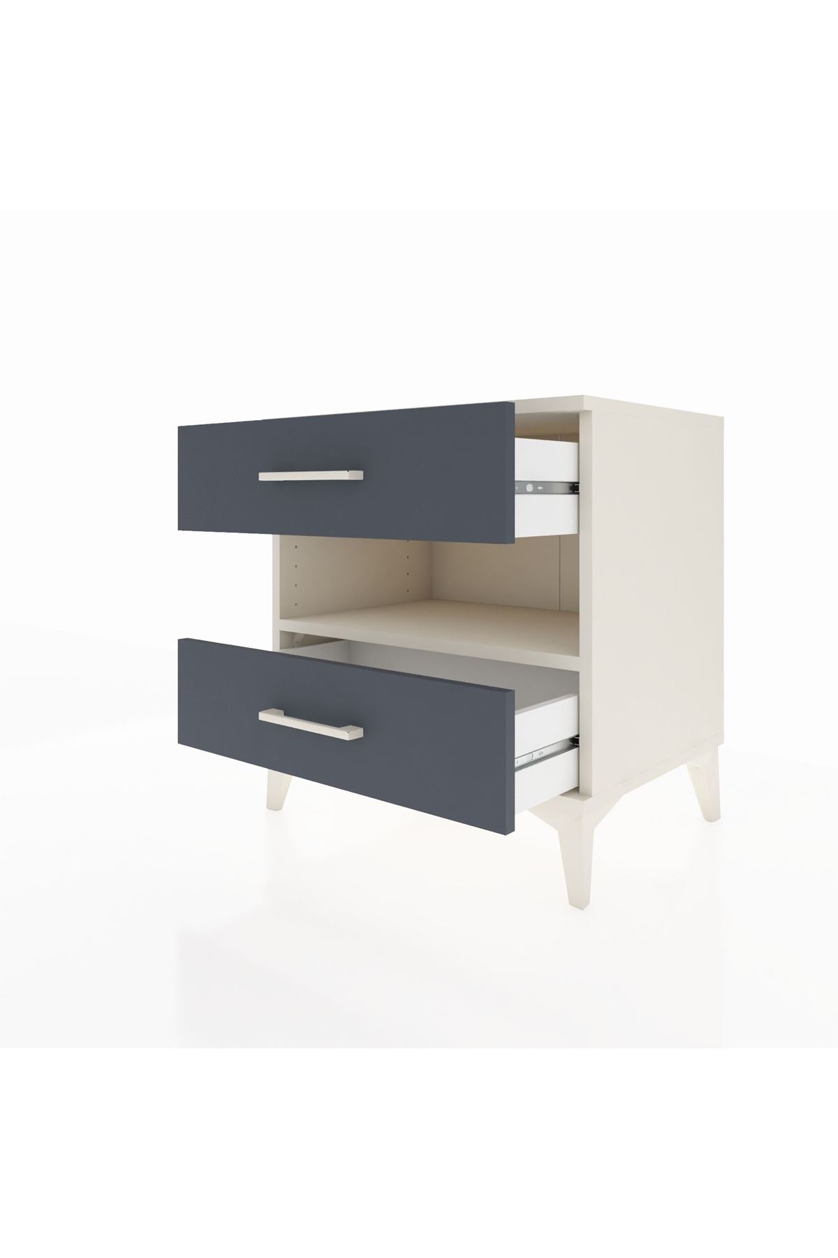 Hyperion Komodin Tek Raflı 2 Çekmeceli 60x44x64 - S45M006V2B