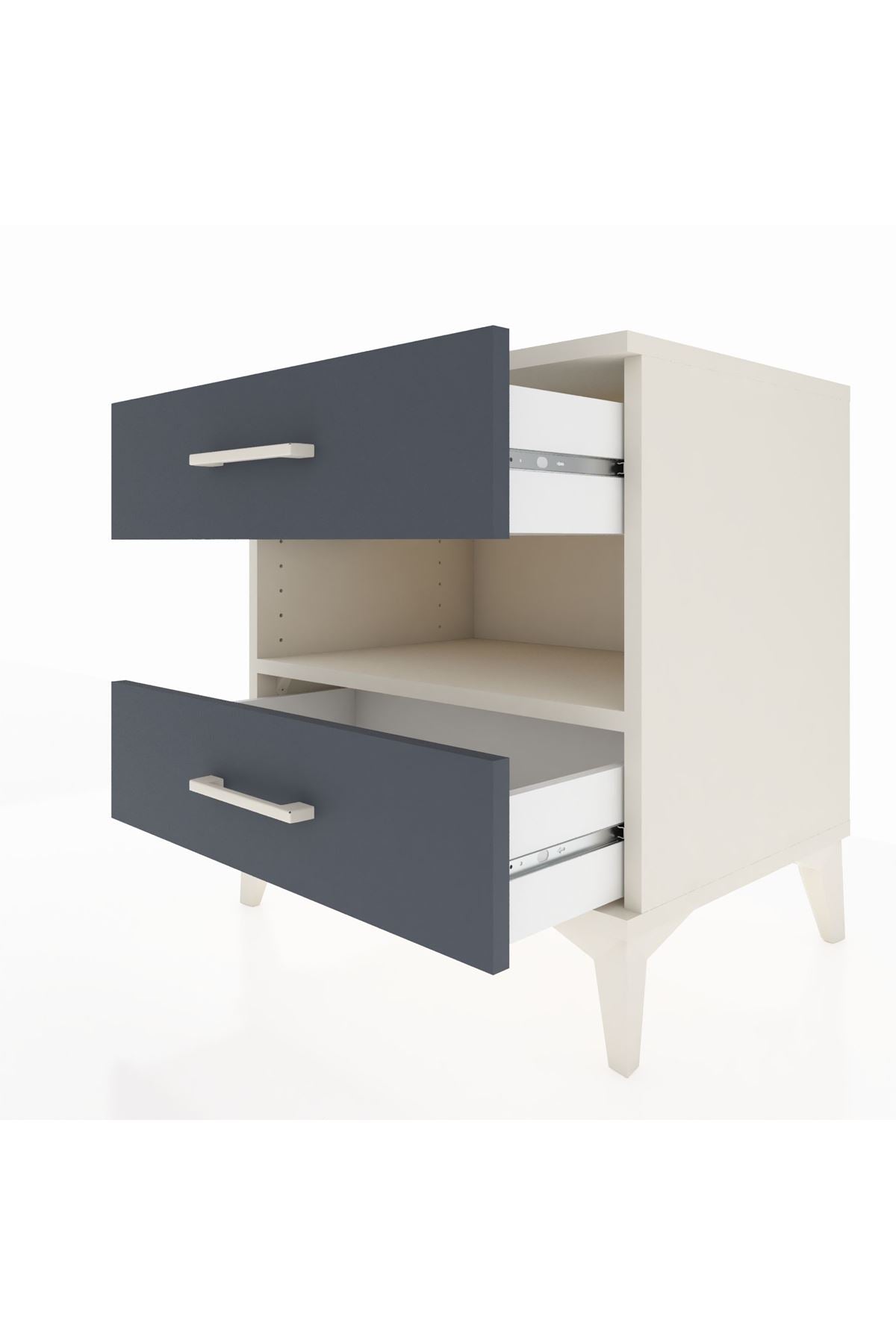 Hyperion Komodin Tek Raflı 2 Çekmeceli 60x44x64 - S45M006V2B