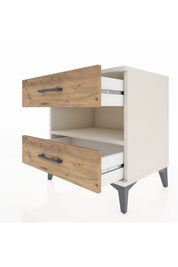 Hyperion Komodin Tek Raflı 2 Çekmeceli 60x44x64 - S45M006V3B