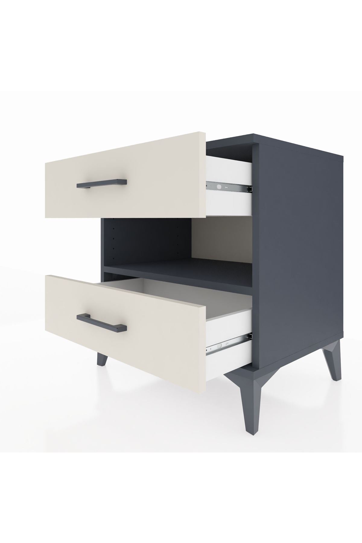 Hyperion Komodin Tek Raflı 2 Çekmeceli 60x44x64 - S45M006V4B