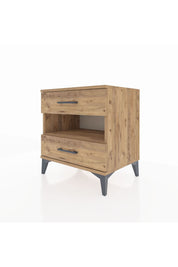 Hyperion Komodin Tek Raflı 2 Çekmeceli 60x44x64 - S45M006V9B