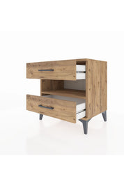 Hyperion Komodin Tek Raflı 2 Çekmeceli 60x44x64 - S45M006V9B