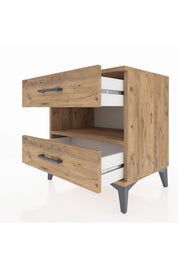 Hyperion Komodin Tek Raflı 2 Çekmeceli 60x44x64 - S45M006V9B