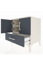 Hyperion Komodin 2 Raflı Tek Çekmeceli 2 Kapaklı 60x44x64 - S45M007V2B