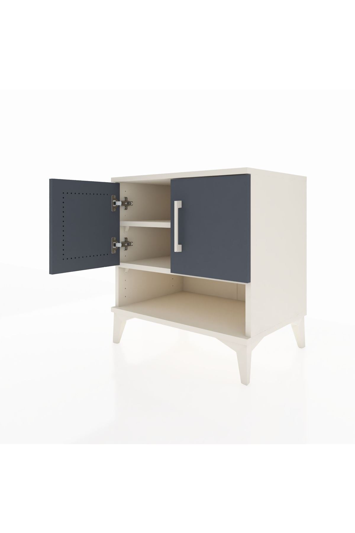 Hyperion Komodin 2 Raflı 2 Kapaklı 60x44x64 - S45M010V2B