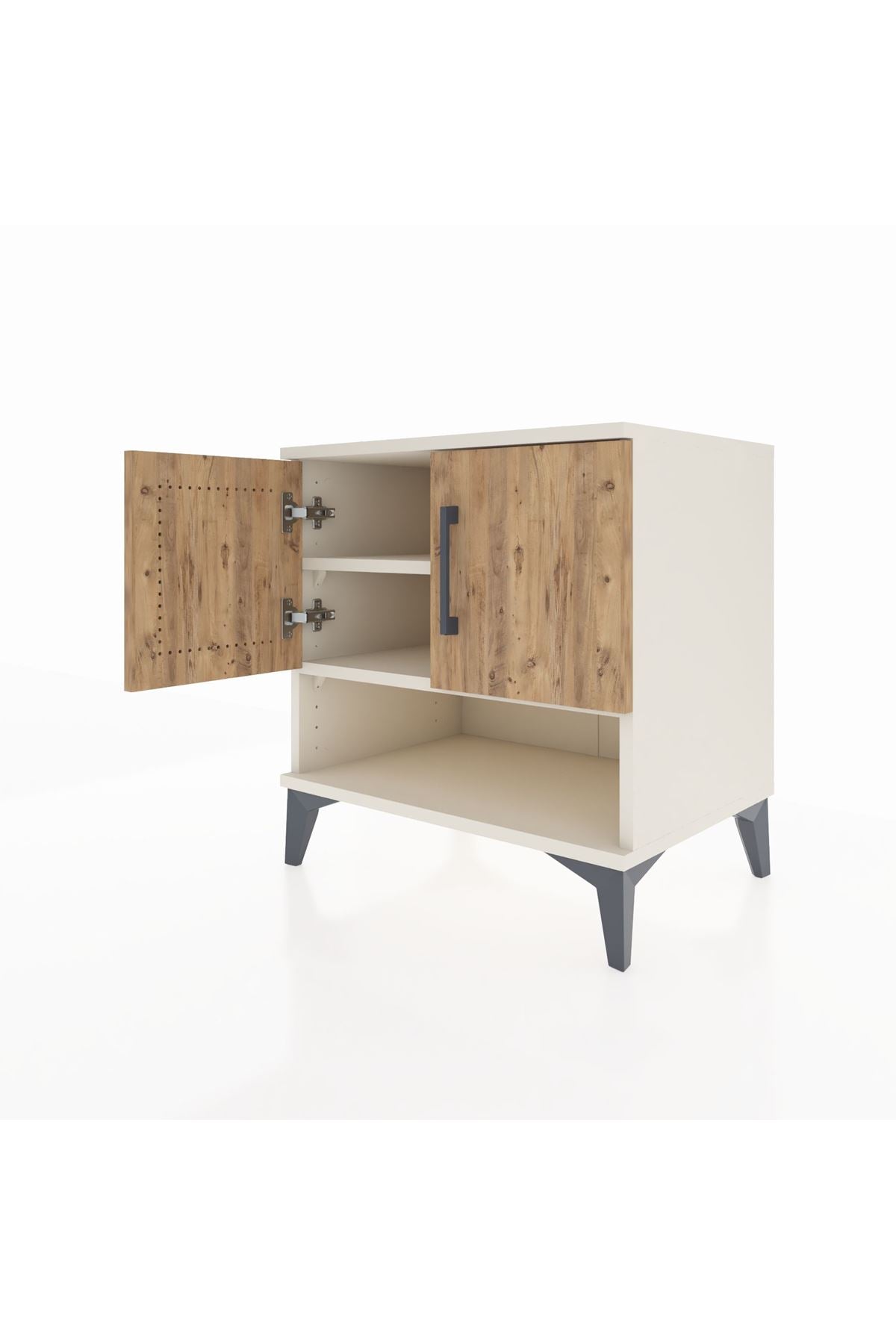 Hyperion Komodin 2 Raflı 2 Kapaklı 60x44x64 - S45M010V3B