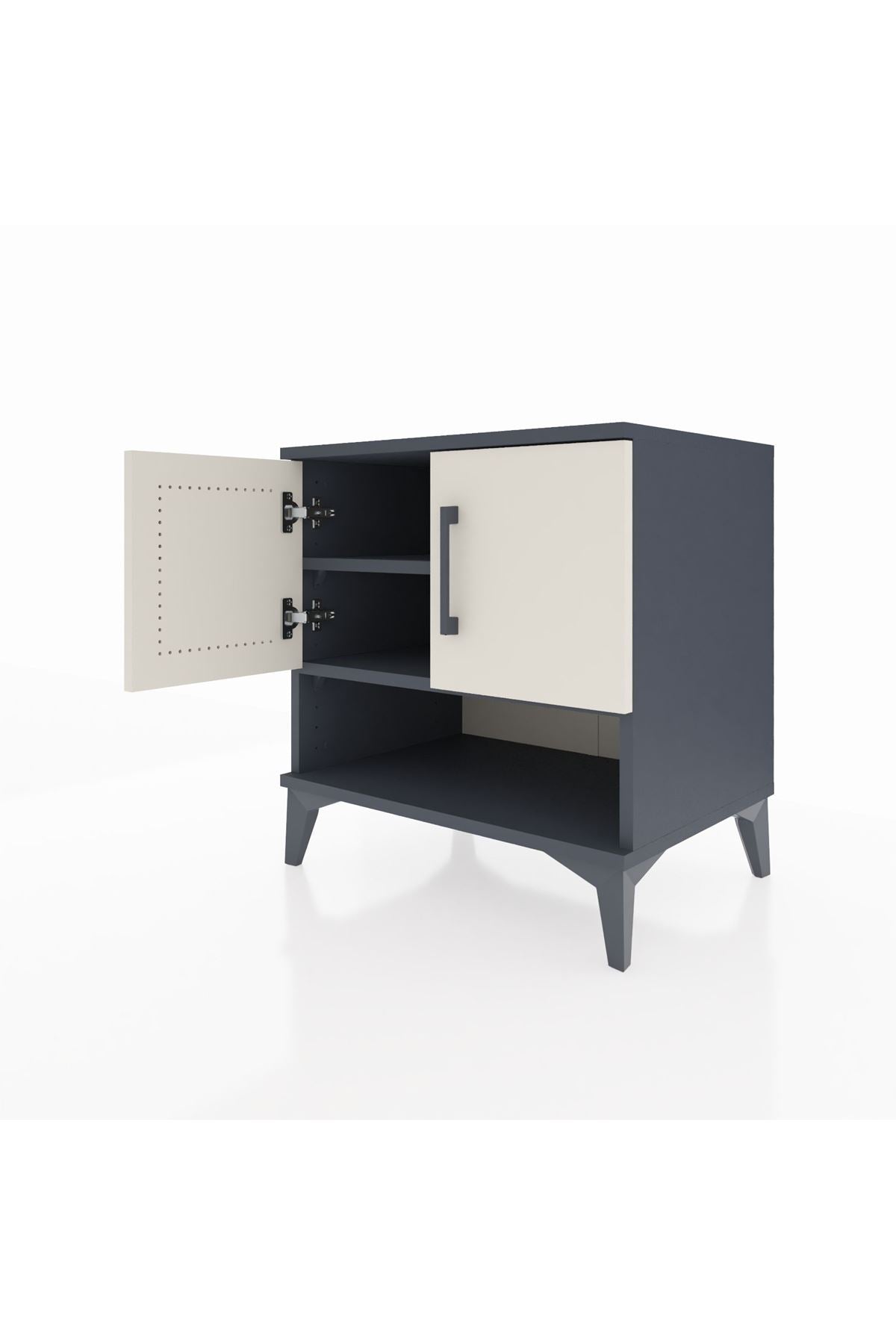 Hyperion Komodin 2 Raflı 2 Kapaklı 60x44x64 - S45M010V4B
