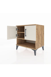 Hyperion Komodin 2 Raflı 2 Kapaklı 60x44x64 - S45M010V7B