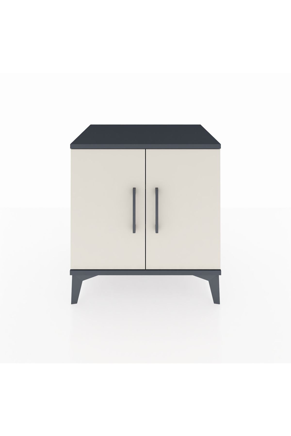 Hyperion Komodin 2 Raflı 2 Kapaklı 60x44x64 - S45M011V4B