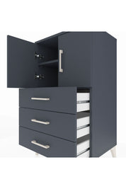 Hyperion Komodin 2 Raflı 3 Çekmeceli 2 Kapaklı 60x44x106 - S48M008V5B