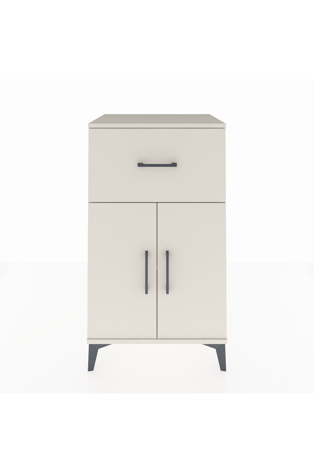 Hyperion Komodin Tek Raflı Tek Çekmeceli 2 Kapaklı 60x44x106 - S48M010V1B