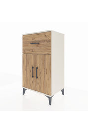 Hyperion Komodin Tek Raflı Tek Çekmeceli 2 Kapaklı 60x44x106 - S48M010V3B