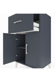 Hyperion Komodin Tek Raflı Tek Çekmeceli 2 Kapaklı 60x44x106 - S48M010V5B
