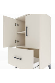 Hyperion Komodin 2 Raflı Tek Çekmeceli 2 Kapaklı 60x44x106 - S48M011V1B