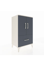 Hyperion Komodin 2 Raflı Tek Çekmeceli 2 Kapaklı 60x44x106 - S48M011V2B