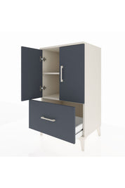 Hyperion Komodin 2 Raflı Tek Çekmeceli 2 Kapaklı 60x44x106 - S48M011V2B